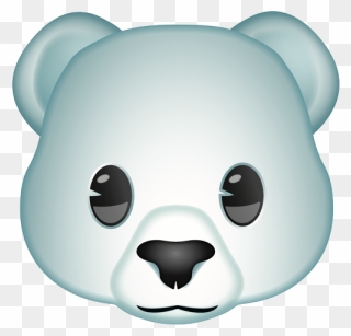 White Bear Emoji Png Clipart
