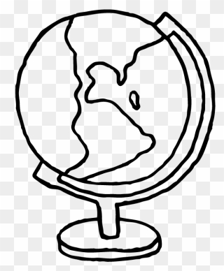 Drawn Globe Transparent - Easy Drawing Of A Globe Clipart