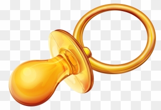 Pacifier Png - Gold Pacifier Png Clipart Transparent Png