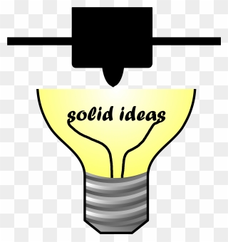 Solid Ideas - Transparent Background Light Bulb Transparent Clipart