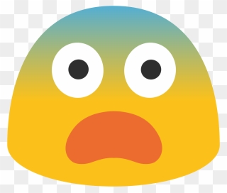 File - Emoji U1f628 - Svg - Emoji 😨 - Android Scared Emoji Clipart