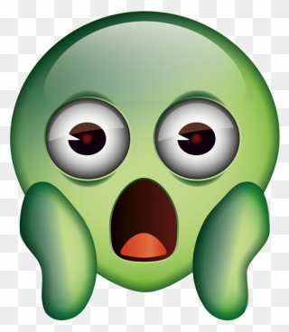 Scared Green Emoji Clipart