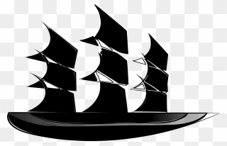 Ship Black Boat Free Photo - Sailing Ship Clipart