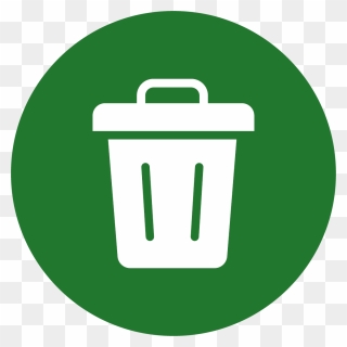 Manage Waste - White Recycle Bin Icon Clipart