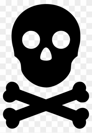 Skull Toxic Pirate Danger Bones - Poster On Drug Addiction Clipart
