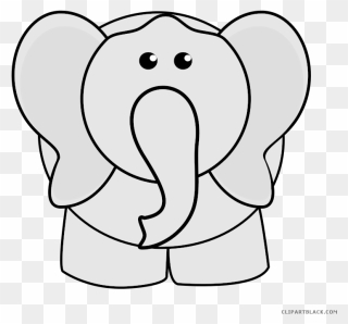 Elephant High Quality Animal Free Black White Clipart - Png Download
