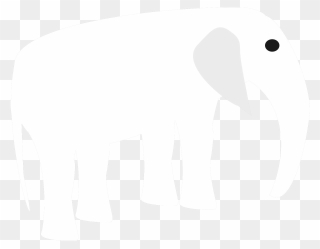Black & White Elephant Png Clipart Image - White Elephant Png Transparent