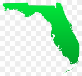 Florida State Clip Art - Florida State Outline - Png Download