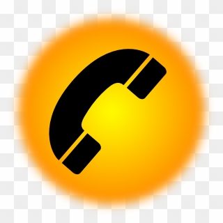 Phone Clipart Orange - Telephone Icon 3d Png Transparent Png