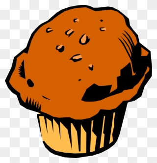 Vector Illustration Of Baked Quick Bread Muffin Eaten - Muffin Clipart - Png Download