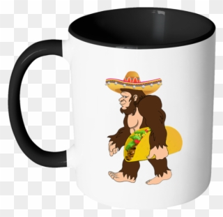 Bigfoot Sasquatch Taco - Mug Clipart
