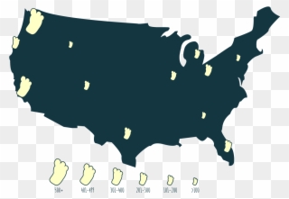 Native Lore Has It That A Mysterious Race Of Giants, - Red Vs Blue States Map 2018 Clipart