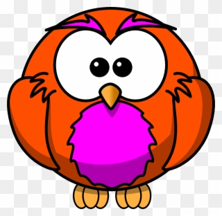 Owl Clipart Round - Nocturnal Animals Clip Art - Png Download