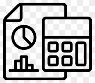 This Is A Picture Of A Clipboard With Graphs On It - Accounting Icon - Png Download