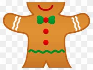 Gingerbread Clipart Gingerbread Person - Clip Art Christmas Gingerbread Man - Png Download