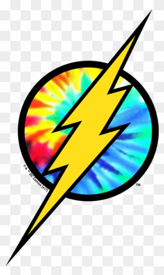 The Flash Tie Dye Flash Logo Men's Tank - Flash Logo Clipart