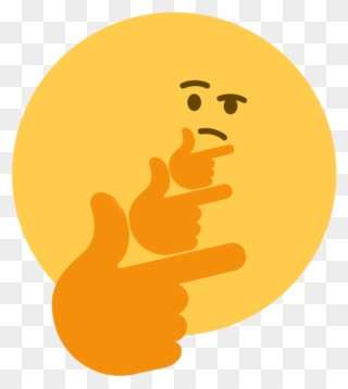 No Thinking Clipart - Omega Thinking Emoji - Png Download