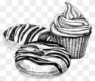 Schmear Market Bakery Get Svg Royalty Free - Cupcake Sketch Clipart