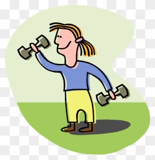 Рay Attention To Liikunta Clipart - Weight Resistance Training Cartoon - Png Download