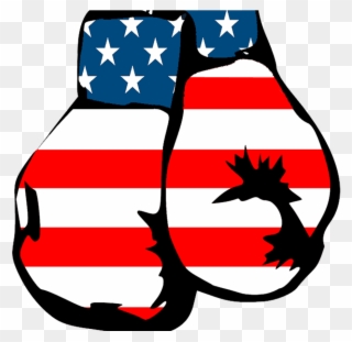 Don't Pull Your Punches Bernie What Sanders Needs To - American Flag Boxing Glove Png Clipart