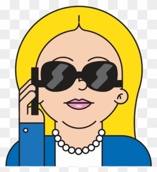 There Is Now A Hillary Clinton Emoji Keyboard, And - Hillary Clinton Emoji Clipart