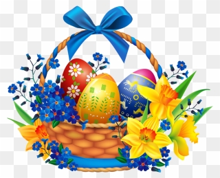 Easter 2018, Easter Crafts, Happy Easter, Easter Bunny, - Png Clipart Flower Basket Png Transparent Png