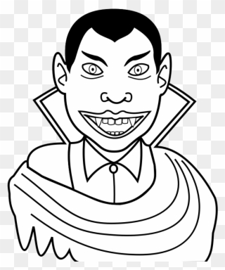 Clipart - Vampire - Vampire Clip Art Black And White - Png Download