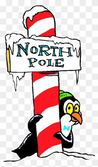 A Day At The North Pole - North Pole Sign Clipart - Png Download