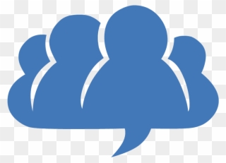 Icon Blue - Communication Clipart