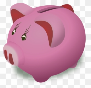 Living Better On Less - Pink Piggy Bank Clip Art - Png Download
