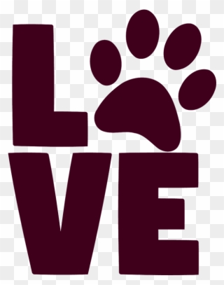 We Are Proud To Be Mlg We Will Be - Love With Paw Print Svg Clipart