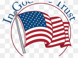 Patriotic Flag Clipart All American - Clip Art Of Usa Flag Waving - Png Download