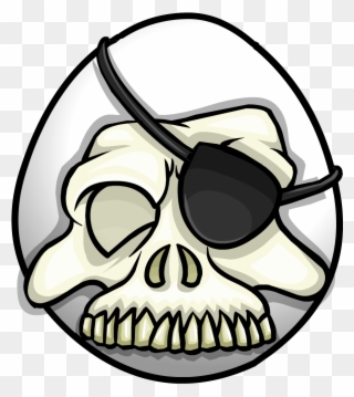 Skull Mask - Club Penguin Skull Mask Clipart