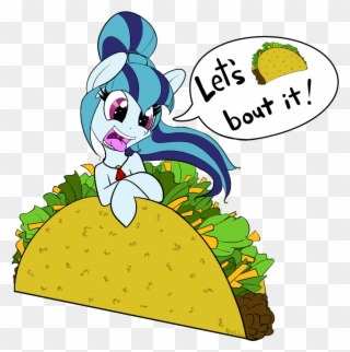 Vector Freeuse Artist Allyclaw Cute Food Pony Pun - Taco Clipart