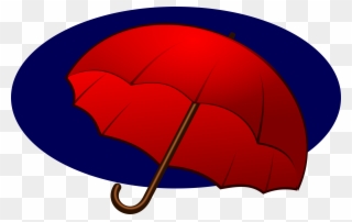 Clipart - Umbrella - Mulher Com Guarda Chuva Vermelho Desenho - Png Download