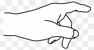 Clipart Pointing Finger - Png Download