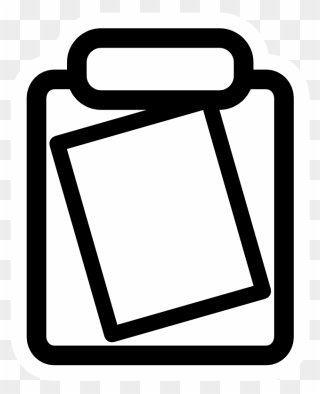 Mono Tool Clipboard - Report Clipart Transparent Background - Png Download