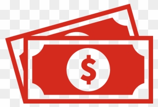Money Logo Red Transparent Clipart