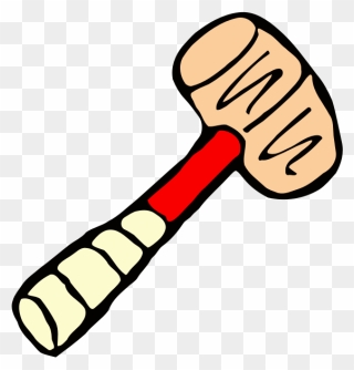 Roughly Drawn Hammer - Hammer Drawn Png Clipart
