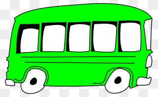 Green Bus Clipart - Png Download
