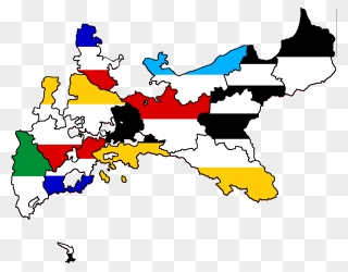 German Empire Flag Map Clipart