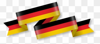 German Of Streamers Euclidean Flag Vector Germany Clipart - Germany Flag Ribbon Png Transparent Png
