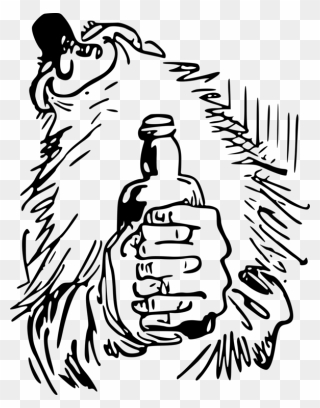 Germany Drawing Caricature Cc0 - Orang Pegang Botol Minuman Clipart