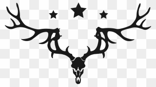 Stag Skull Simple Clipart