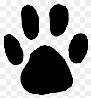 Dog Animal Track Footprint Paw Clip Art - Animal Footprint Clipart - Png Download