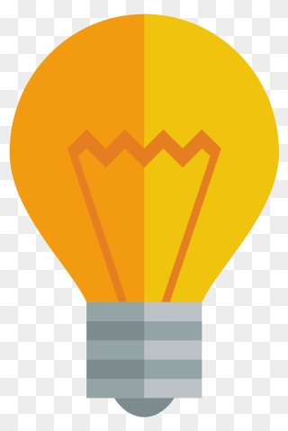 Light Bulb Icon - Transparent Background Light Bulb Vector Png Clipart
