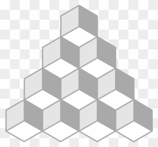Square,angle,symmetry - Cube Illusion Clipart