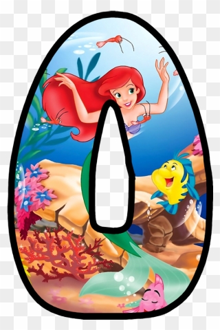 Ariel Little Mermaid Letters Clipart