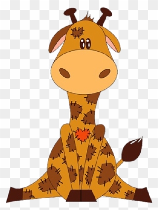 Baby Giraffe Cartoon - Жирафы Рисунок Для Детей Clipart