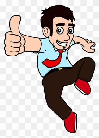 Thumbs Up Business Man Clipart - Success Thumbs Up Png Transparent Png